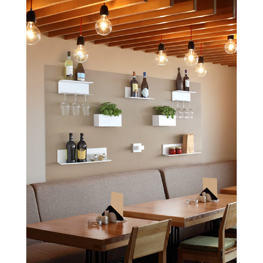 Magnetwand beige für weine, gläser und Dekoartikel