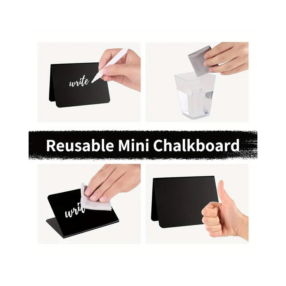 Mini Tischkreidetafel A-Form wiederverwendbar