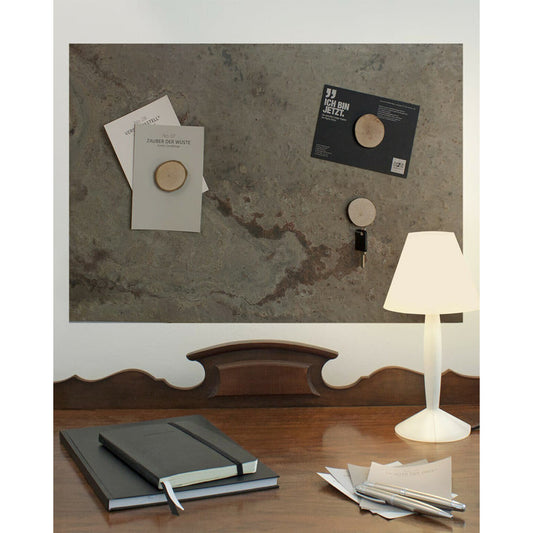 Modern Schiefer Wandtafel magnetisch als Dekoration und Pinnwand für Zuhause Skin Rock