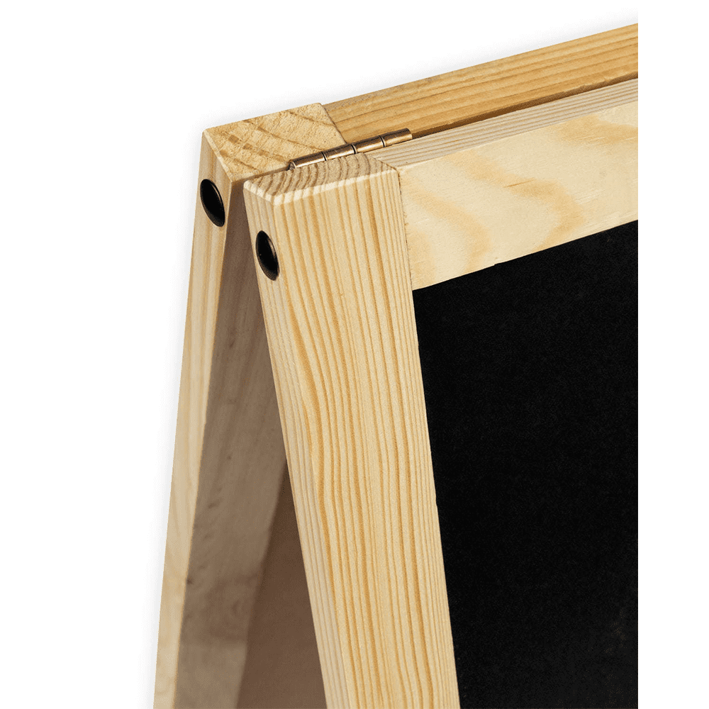 Naturfarbene Holz Kundenstopper günstig online bestellbar