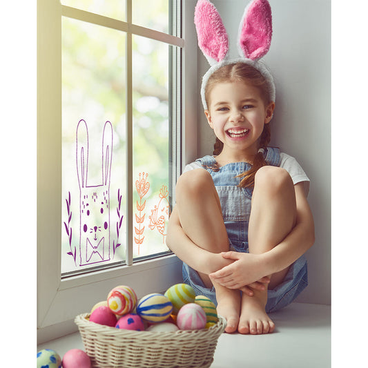 Oster Fensterschablonen zum Nachzeichnen