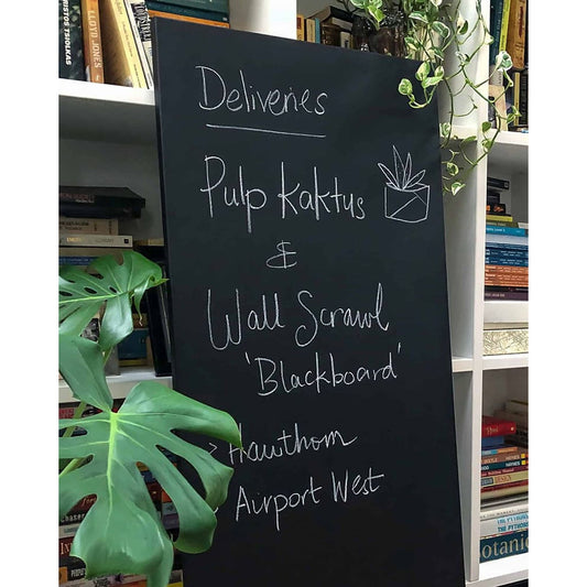 Rahmenlose Kreidetafel schwarz wetterfest