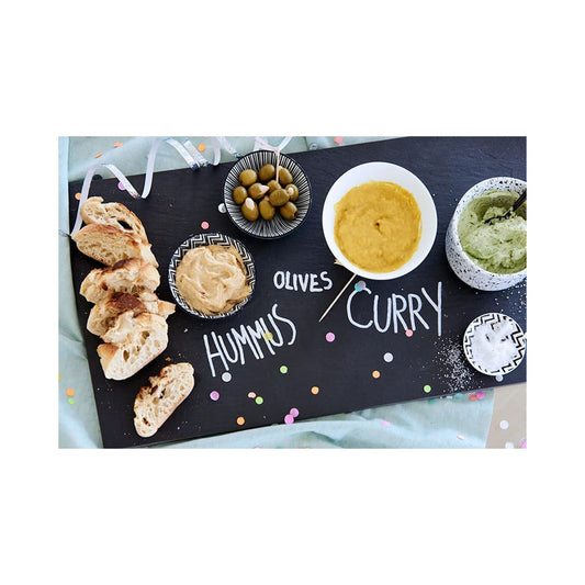 Schiefertafel Beschriftung mit Edding Kreidemarker 4095 weiss