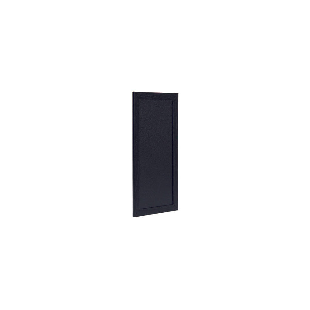 schmale Kreidetafel in Schwarz mit Holzrahmen, 20x40cm