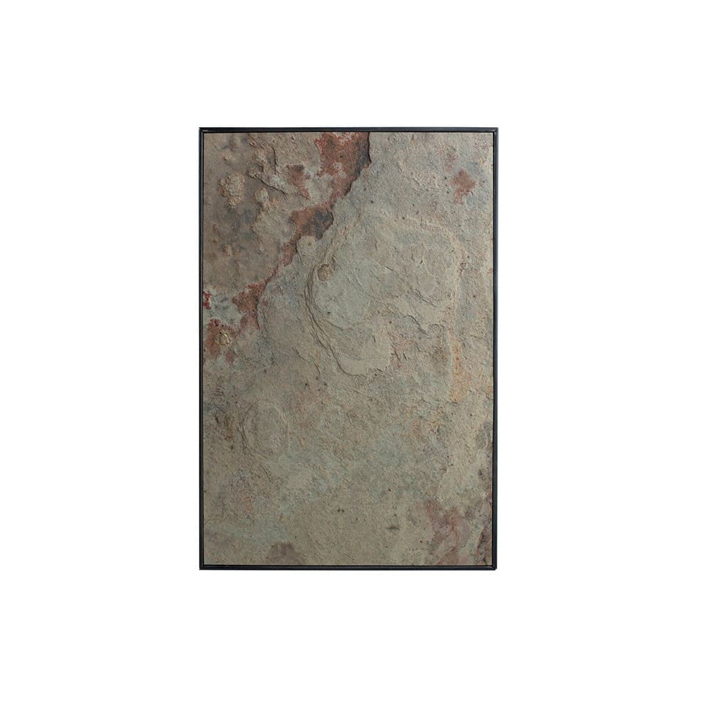 Schöne Schieferwandtafel magnetisch aus farbigen Skin Rock Schiefer mit Rahmen
