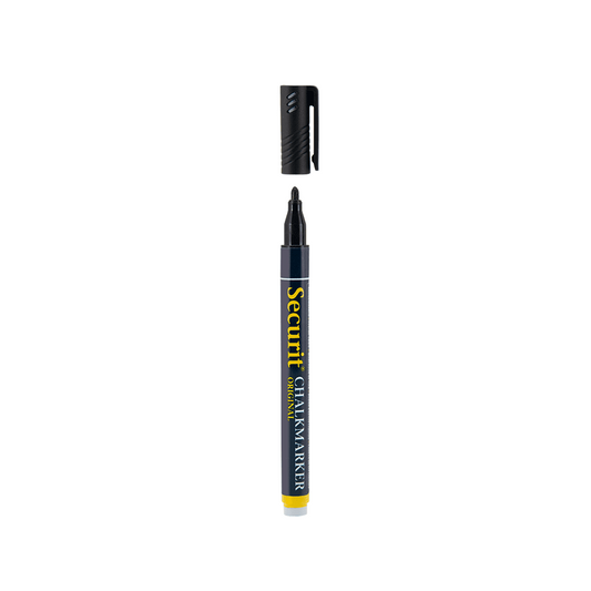 Securit® Kreidemarker, 1-2mm, Einzeln, Schwarz