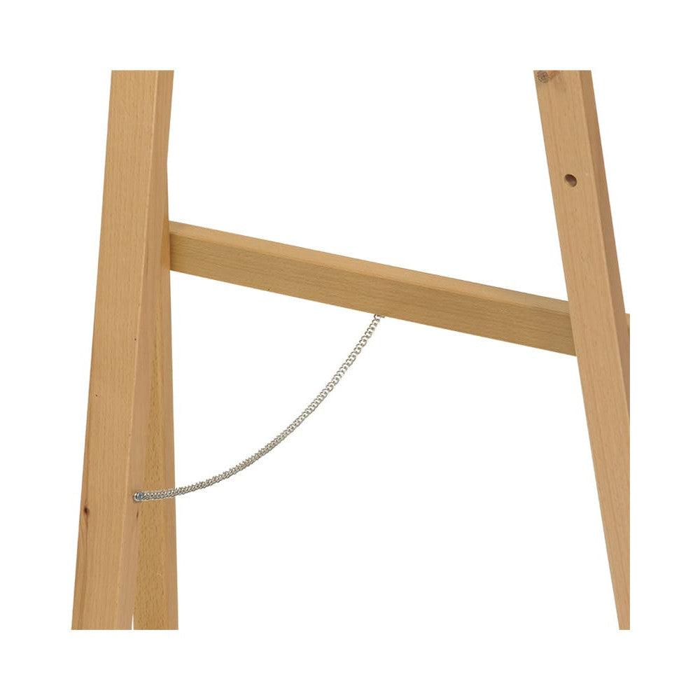 Securit Holz Staffelei Buche Abstandskette rostfrei