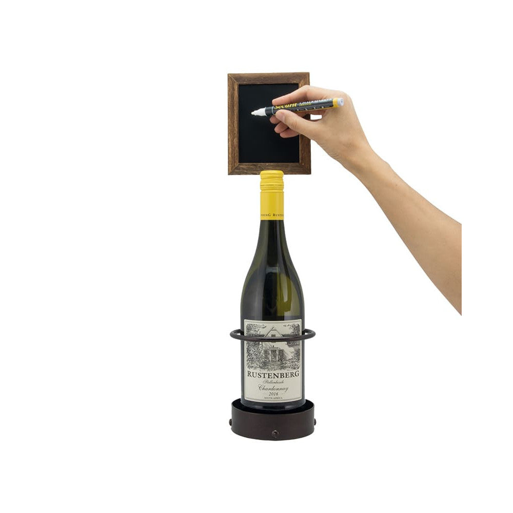 Securit Weinflaschenhalter beschriftbar mit Kreidemarker