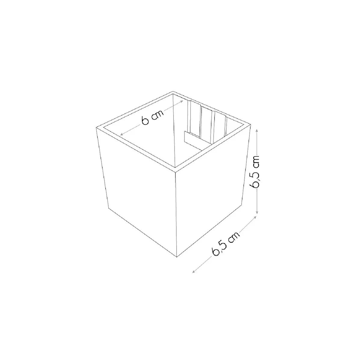 KalaMitica® Magnetische Würfelbehälter Neodym, Ø6cm, Schwarz, 3 Stk.
