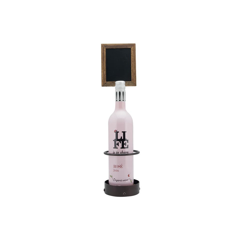 Tischkreidetafel Aufsteller mit Rose Weinfalsche