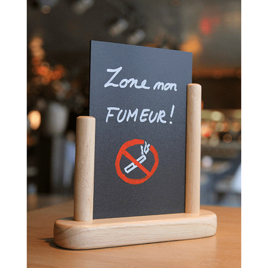 Securit® Tischkreidetafel mit Holzrahmen, Buche, DIN A4