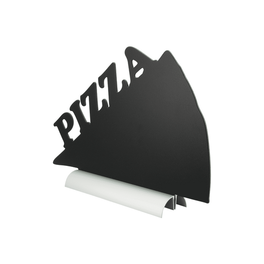 Tischkreidetafel Securit mit Aluminiumsockel zum Aufstellen auf Tischen in Pizzeria, Restaurants, Takeawas