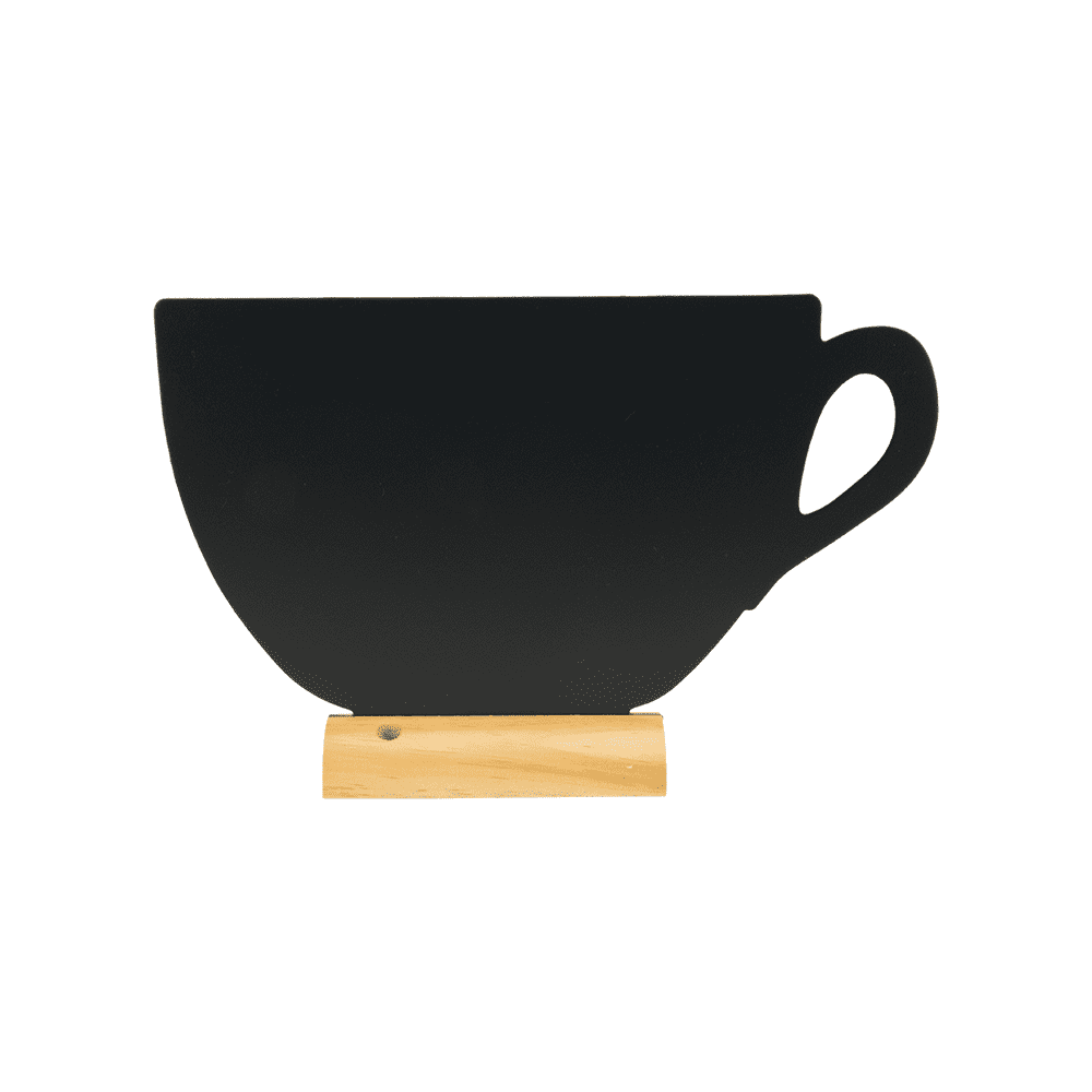 Tischtafel Kaffeetasse zum Beschriften mit Securit Kreidemarker