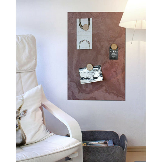 Wand Kreidetafel Schiefer magnetisch im Wohnzimmer aufhängbar als Pinnwand