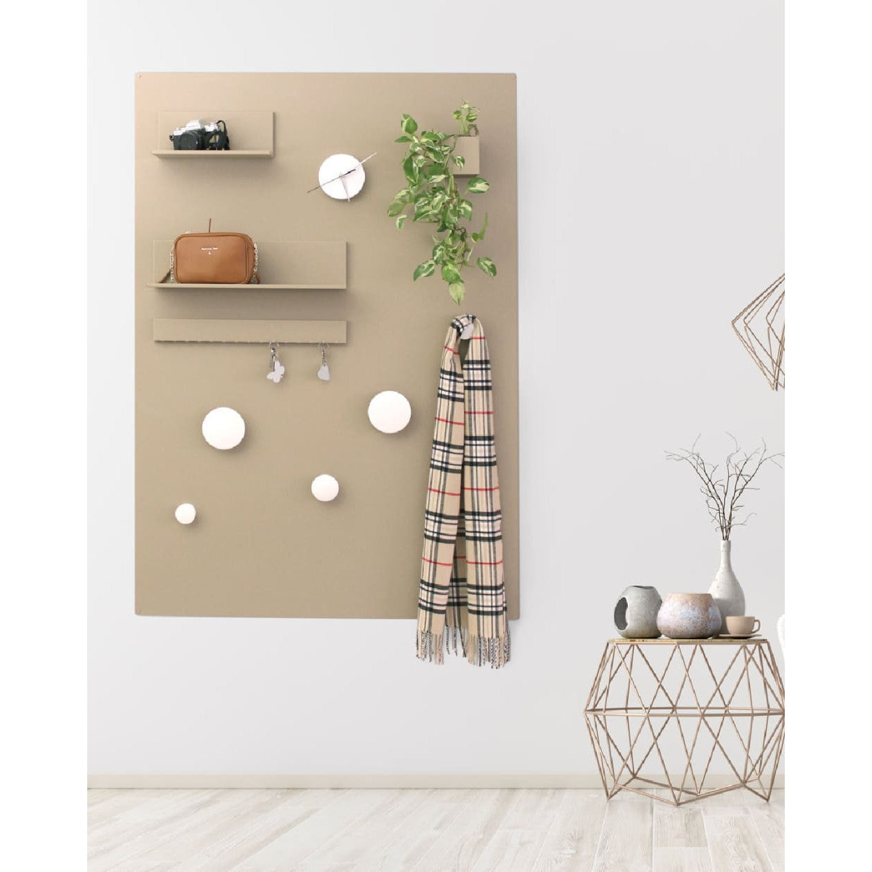KalaMitica® Kreidetafel Magnetisch, Ohne Rahmen, 100x145cm, Beige