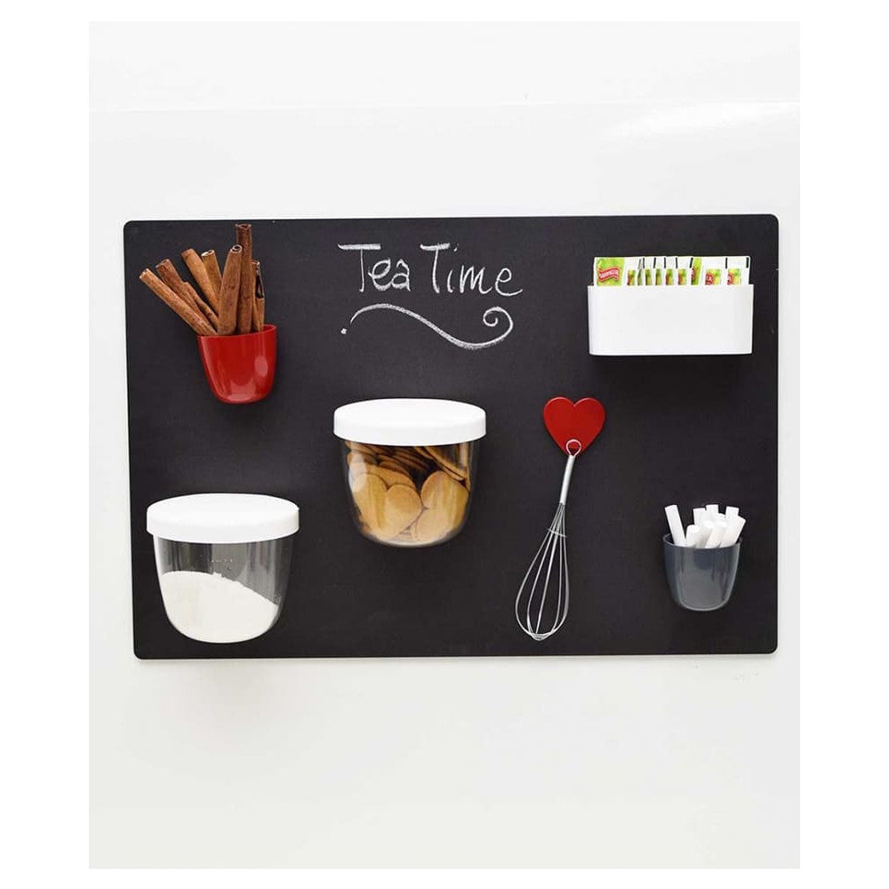 Wandkreidetafel Küche magnetisch schwarz Kalamitica 56x38cm
