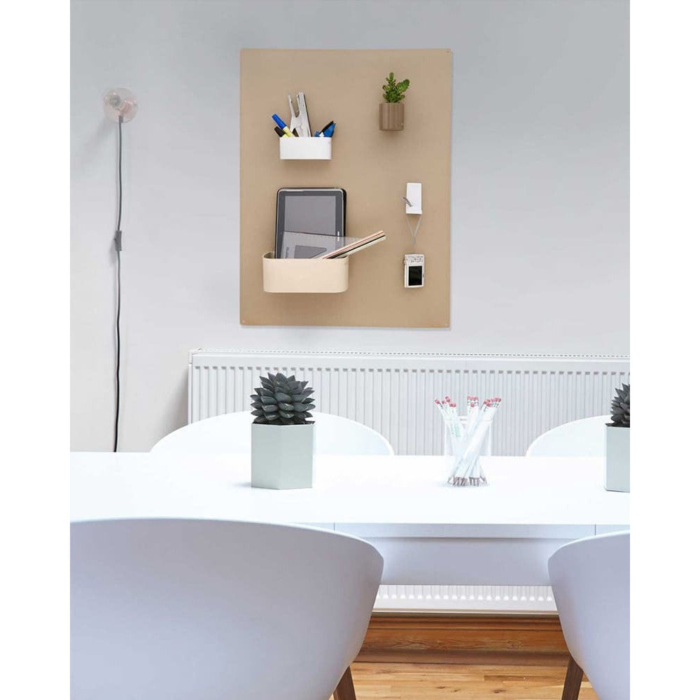 Wandkreidetafel magnetisch in Beige 57x74cm ohne Rahmen
