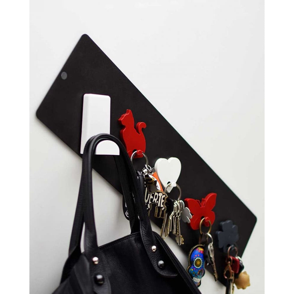 Wandkreidetafel ohne Rahmen magnetisch 14x50cm schwarz
