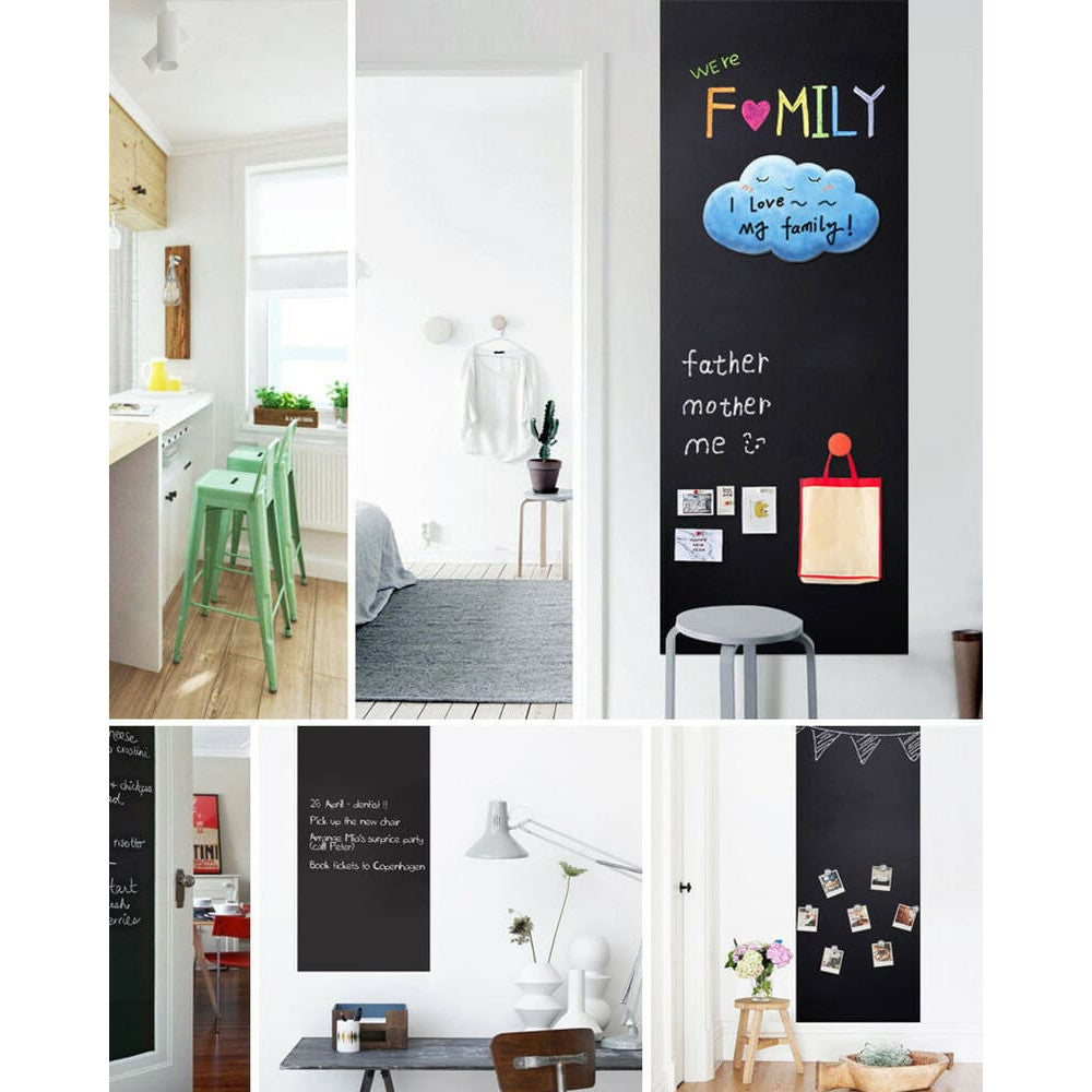 Wandtafel Kreidefolie schwarz Zuhause zum Schreiben für Kinder