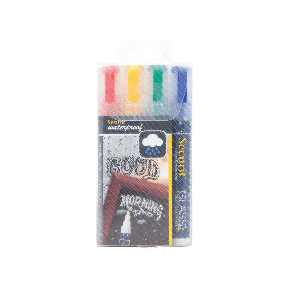 wasserfeste Kreidemarker Securit farbig mit 2-6mm Spitze zum Schreiben auf Kreidetafeln und Glas, Kreidemarker wasserfest Securit farbig günstig online kaufen