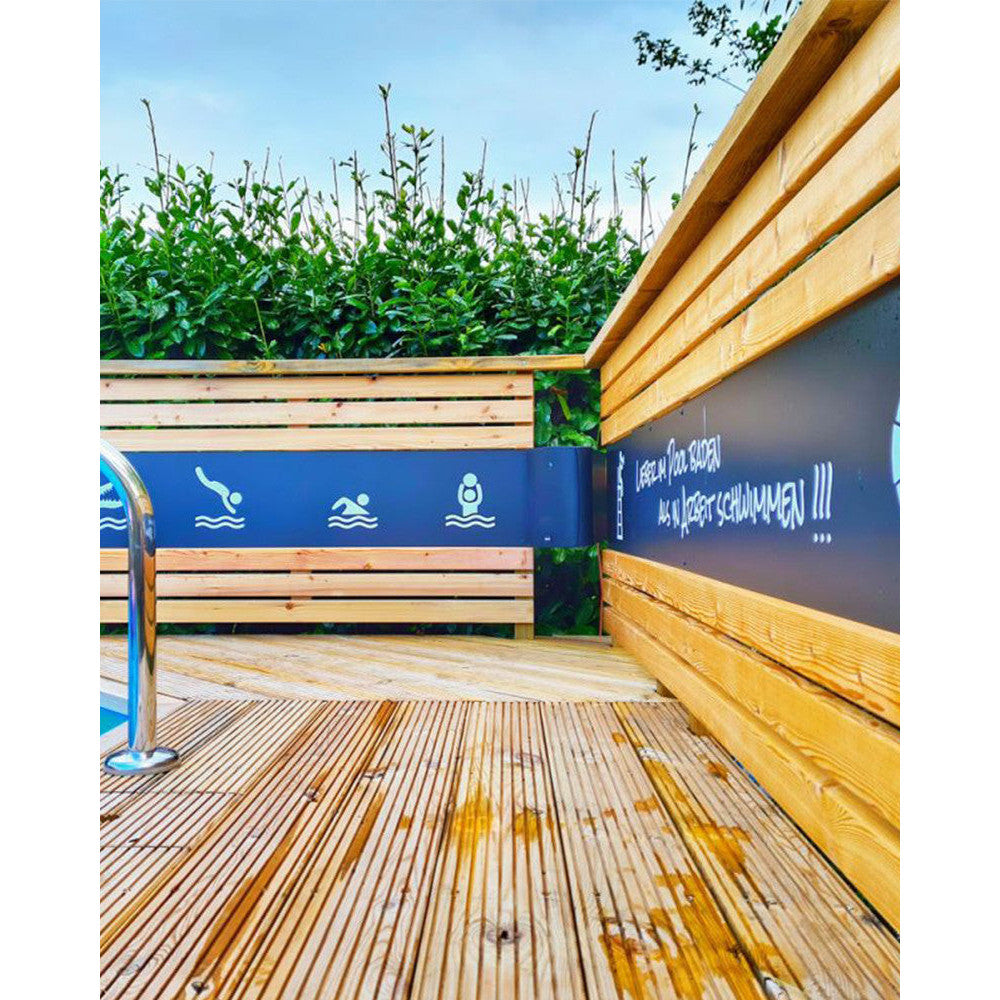 wasserfeste Kreidetafel für den Aussenbereich, Kreidetafel Outdoor schwarz für aussen