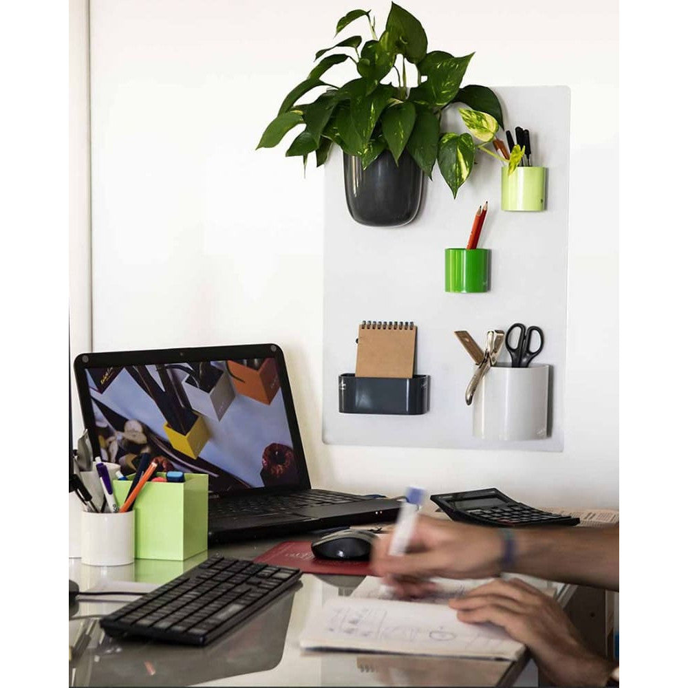 KalaMitica® Kreidetafel Magnetisch, Ohne Rahmen, 38x56cm, Weiss