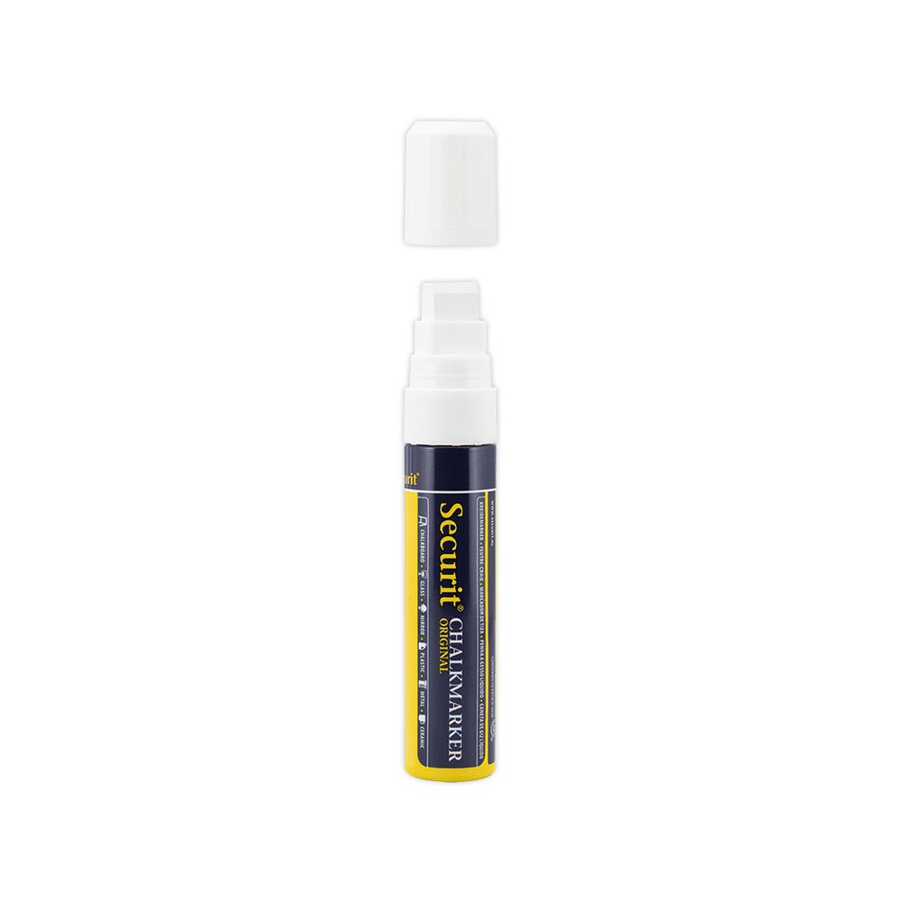 Securit® Kreidemarker, 7-15mm, Einzeln, Weiss
