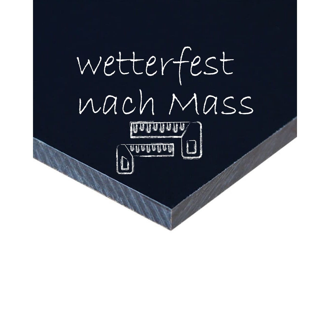 Wetterfeste Kreidetafel nach Mass in der Schweiz