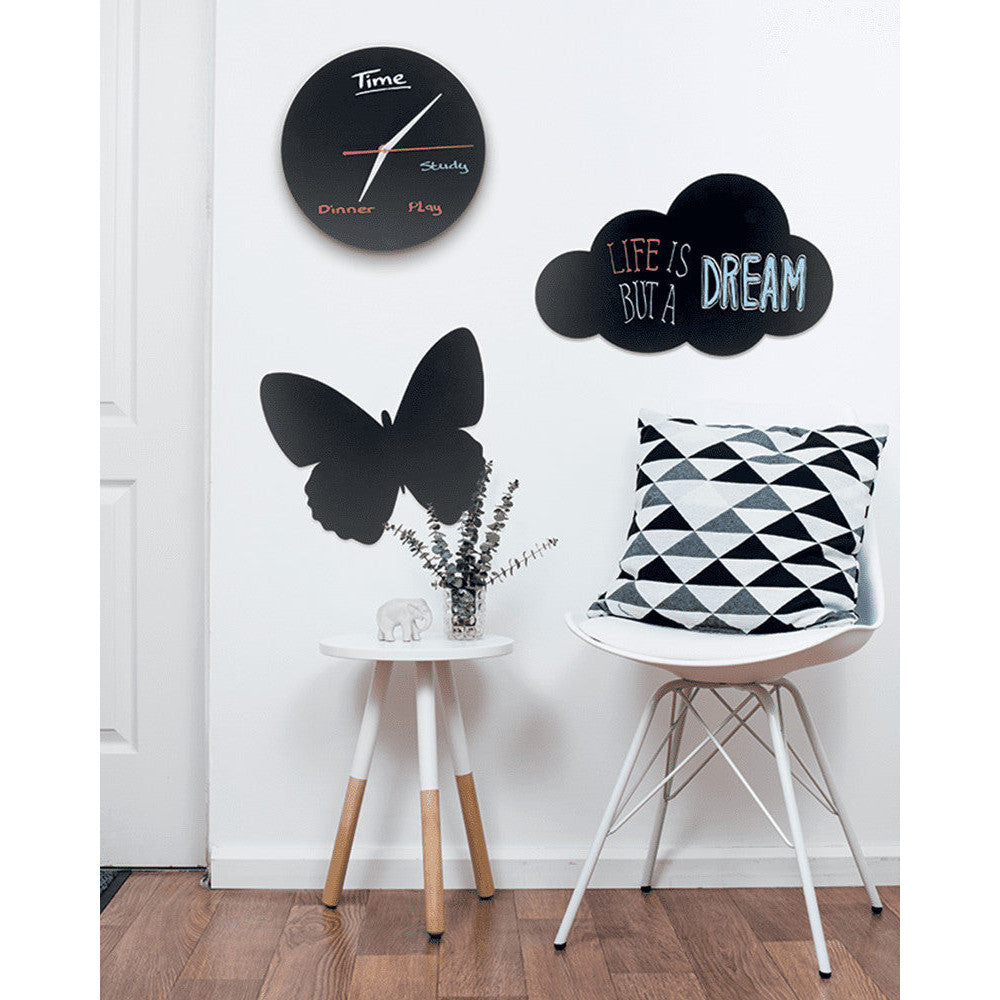 Wolken Kreidetafel montiert an der Wand, Kreidetafel Silhouette Wolke aufgehängt als Wandkreidetafel Zuhause im Kinderspielzimmer