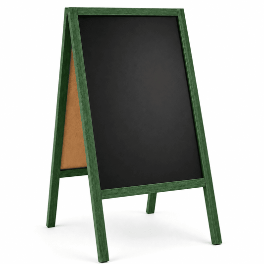 Holz Kreidetafel-Aufsteller, 61x118cmcm, Grün, Indoor