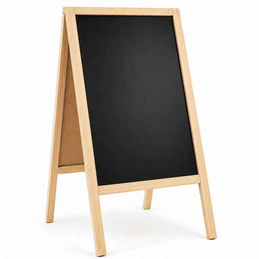Holz Kreidetafel-Aufsteller, 61x118cmcm, Natur, Indoor