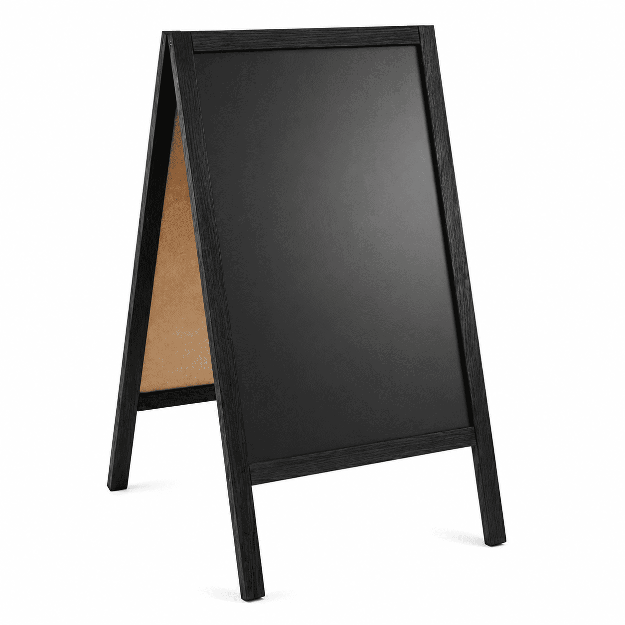 Holz Gehwegkreidetafel, 51x90cm, Schwarz, Indoor