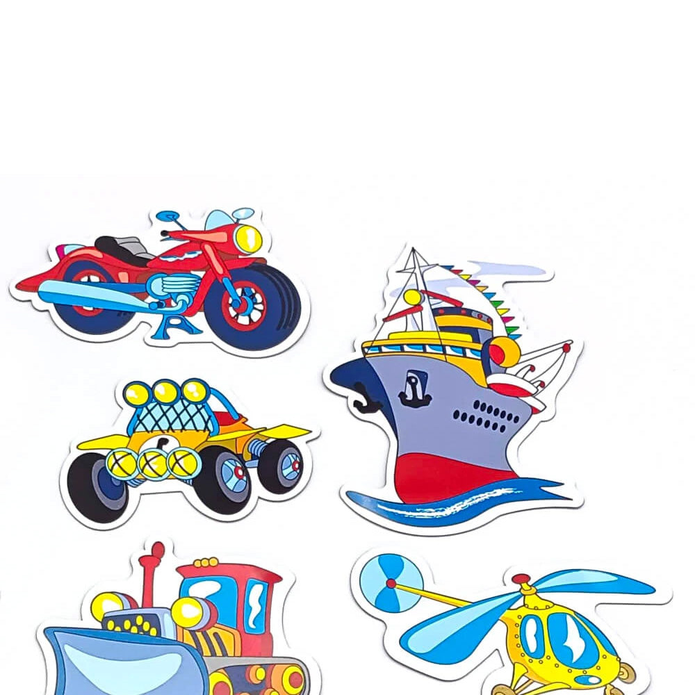 Magnet-Set Fahrzeuge – 9 kinderfreundliche Magnete für Spiel & Deko