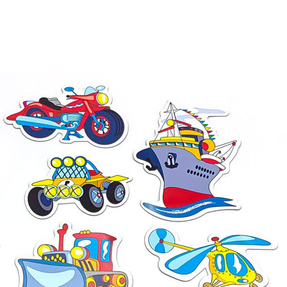 Magnet-Set Fahrzeuge – 9 kinderfreundliche Magnete für Spiel & Deko