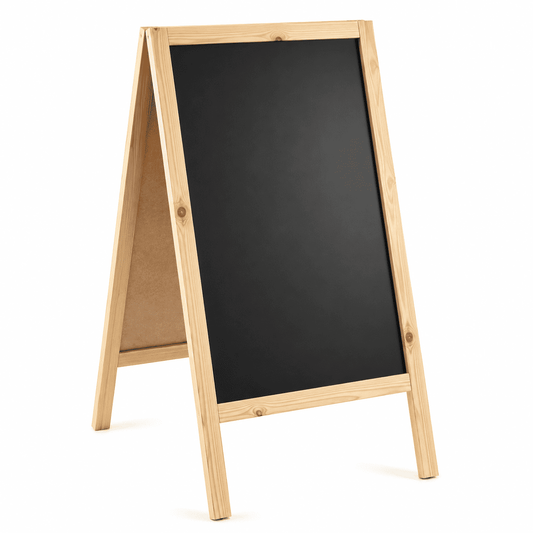 Holz Gehwegkreidetafel, 51x90cm, Natur, Indoor