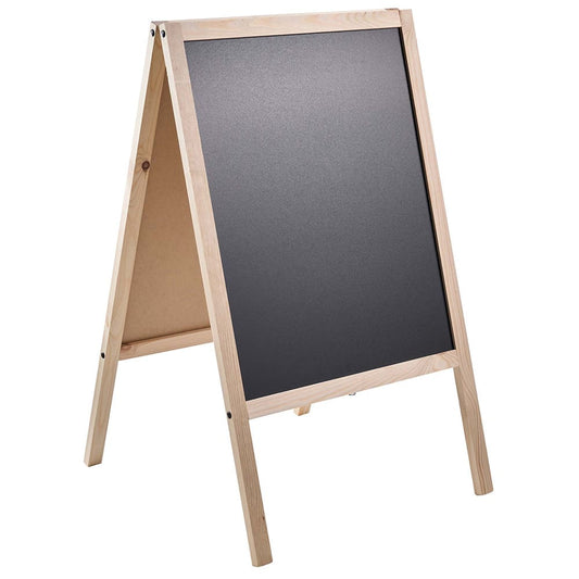Holz Kreidetafel-Aufsteller 60x100cm, Natur, Indoor