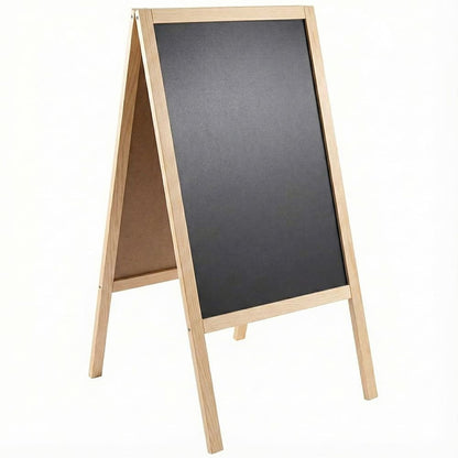 Holz Kreidetafel-Aufsteller, 61x118cmcm, Natur, Indoor