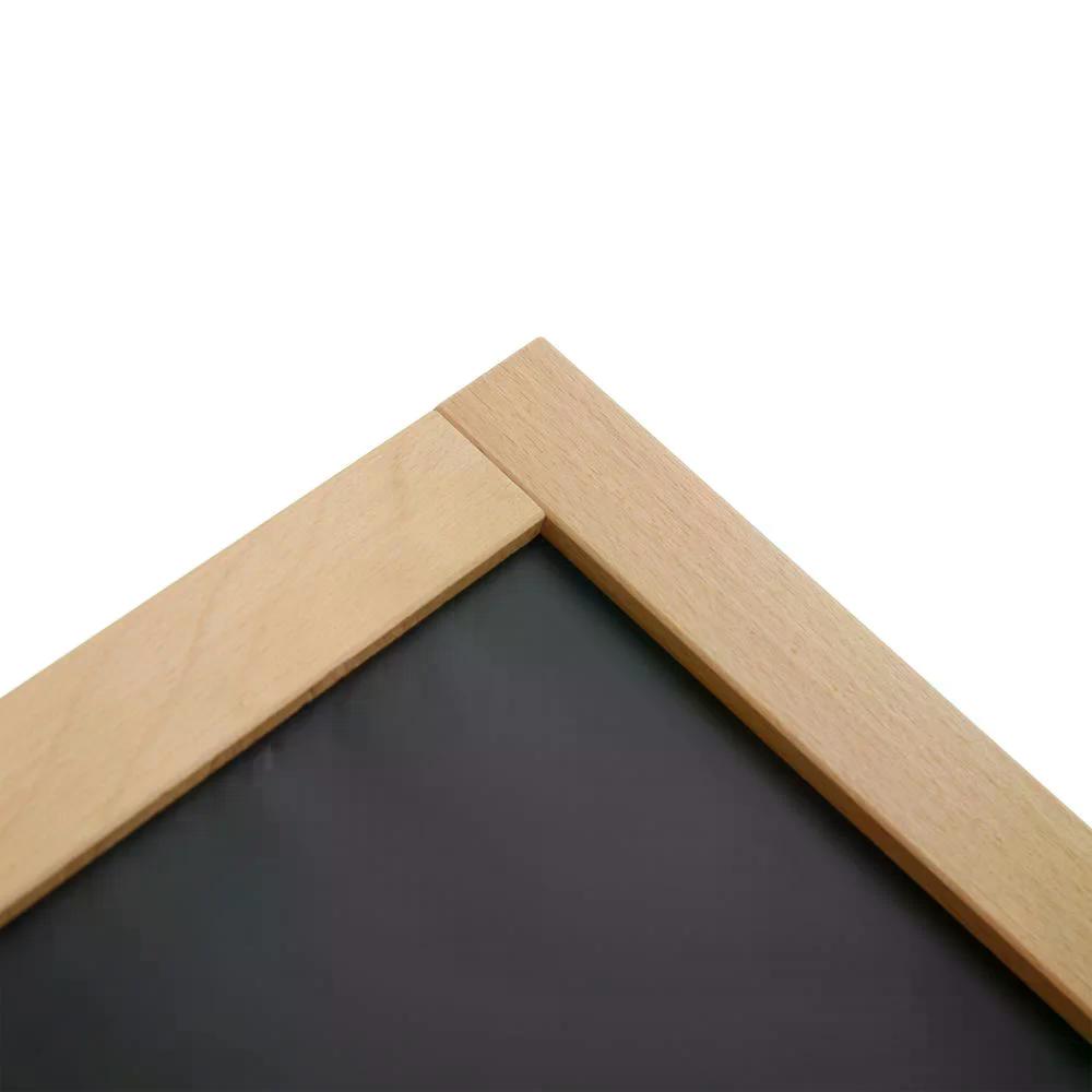 "ChalkMaster Pro" – Wetterfester Kreidetafel-Aufsteller 145x67cm, Buche