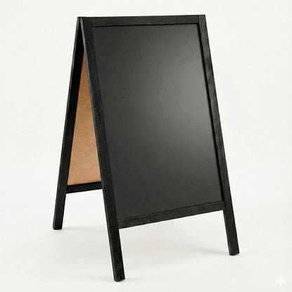 Holz Gehwegkreidetafel, 51x90cm, Schwarz, Indoor