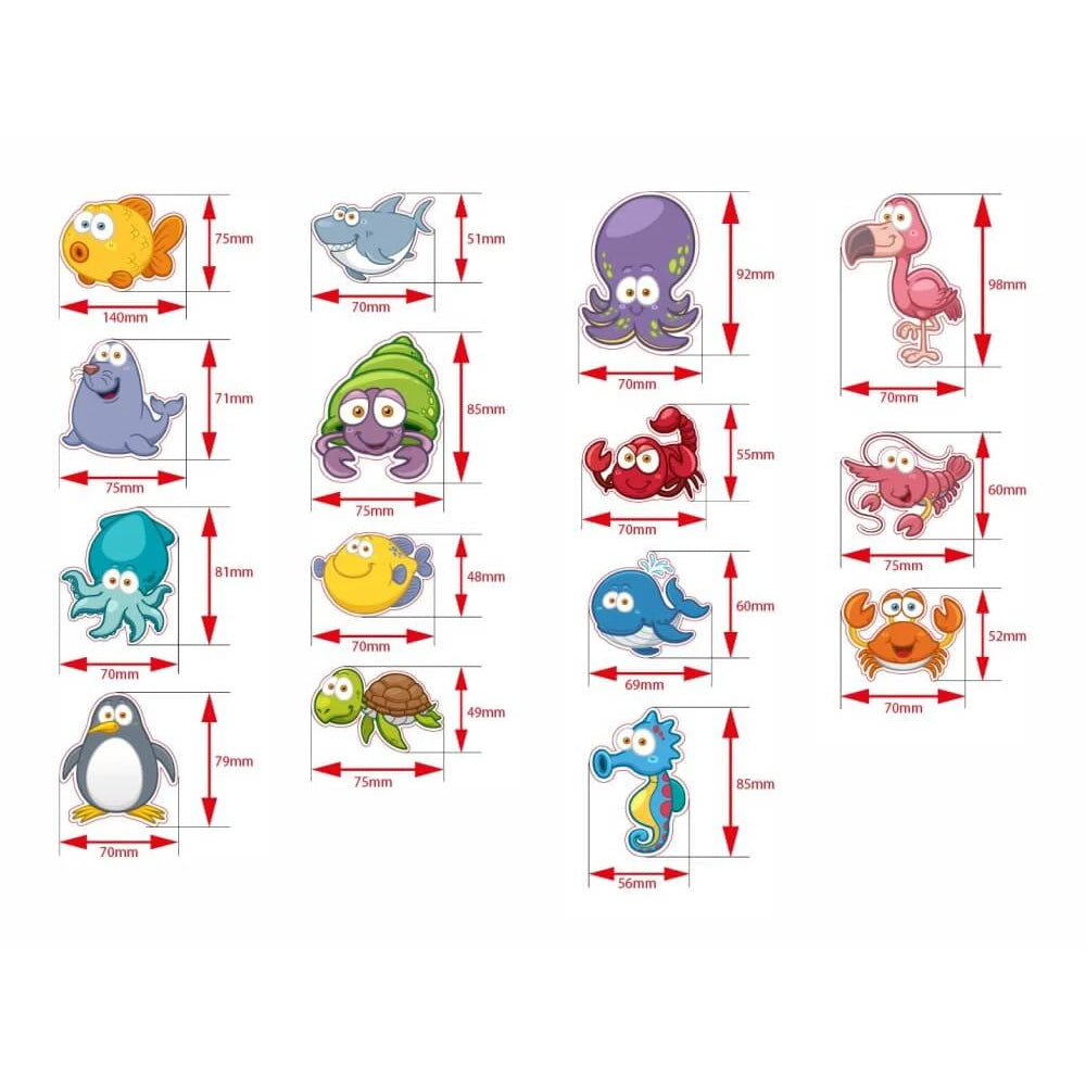 Magnet-Set Meerestiere – 15 kinderfreundliche Magnete für Spiel & Deko