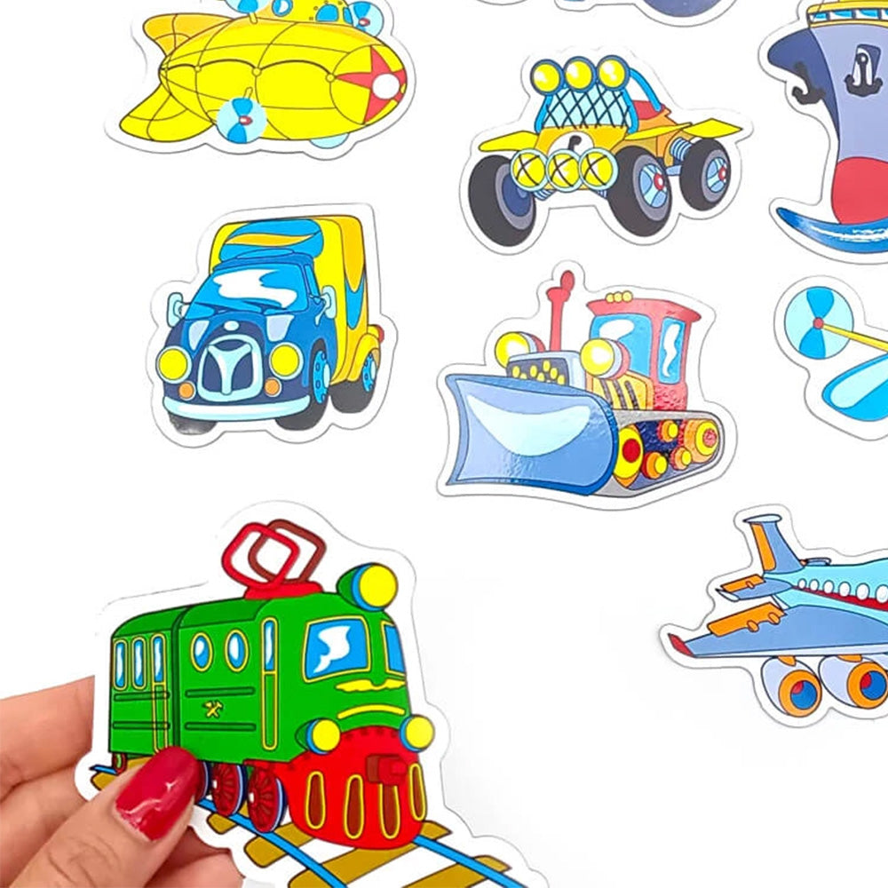 Magnet-Set Fahrzeuge – 9 kinderfreundliche Magnete für Spiel & Deko