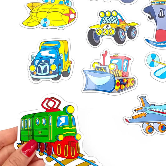 Magnet-Set Fahrzeuge – 9 kinderfreundliche Magnete für Spiel & Deko