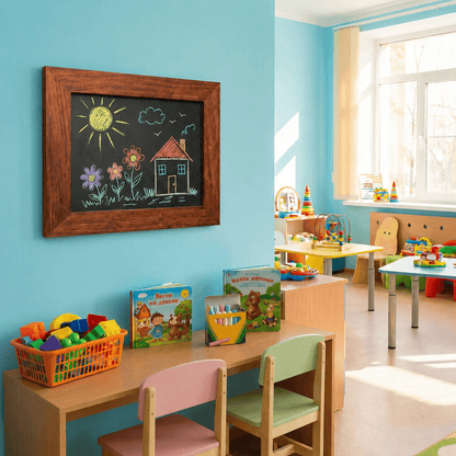Kreidetafel "InspiraBoard" 30x40cm mit Holzrahmen – Indoor