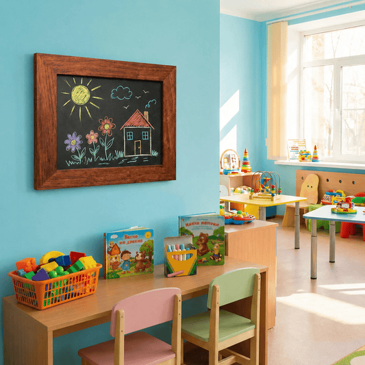 Kreidetafel "InspiraBoard" 30x40cm mit Holzrahmen – Indoor