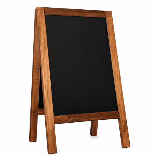 Massive Gehwegkreidetafel, 65x118cm, Dunkelbraun, Outdoor