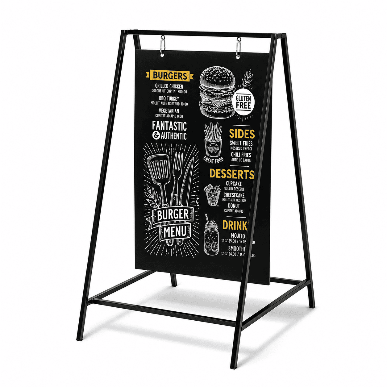 Gehwegkreidetafel „Swing Display“, Outdoor