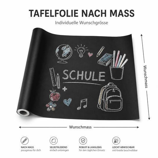 Kreidetafelfolie nach Mass, Selbstklebend