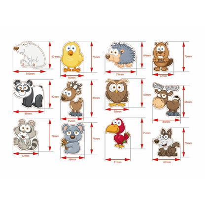 Magnet-Set Waldtiere – 12 kinderfreundliche Magnete für Spiel & Deko