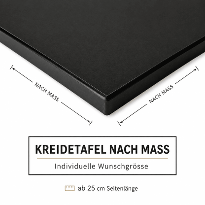 Kreidetafel nach Mass, ohne Rahmen, Indoor