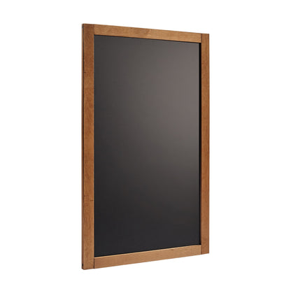 Wandkreidetafel mit Holzrahmen, Dunkelbraun, Indoor